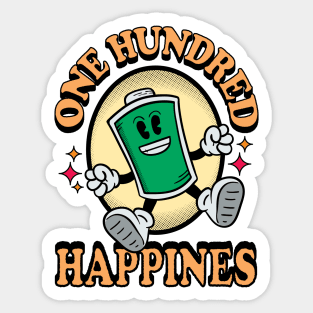 Full Charge one hundred happiness Sticker